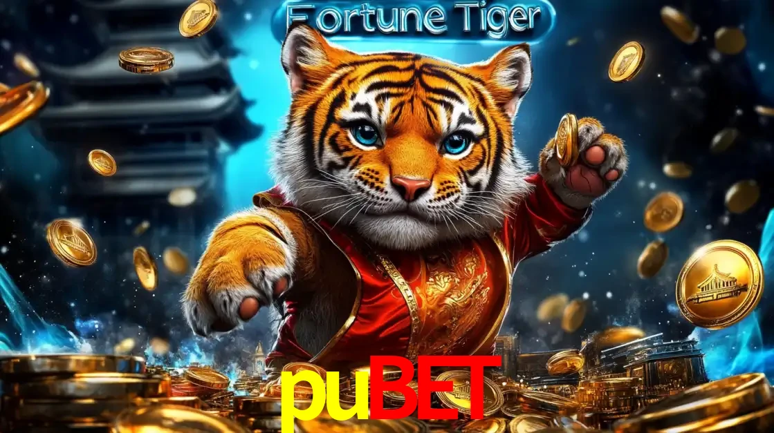 Imagem promocional do jogo de slot Fortune Tiger, com um tigre majestoso em traje tradicional cercado por uma fortuna em moedas de ouro, disponível agora no cassino pubet.